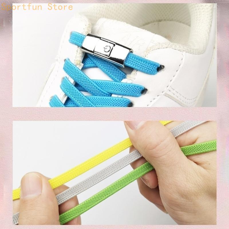 No Tie Elastic Shoelaces Flat  - Lace Replacement Flat ulasan dan harga