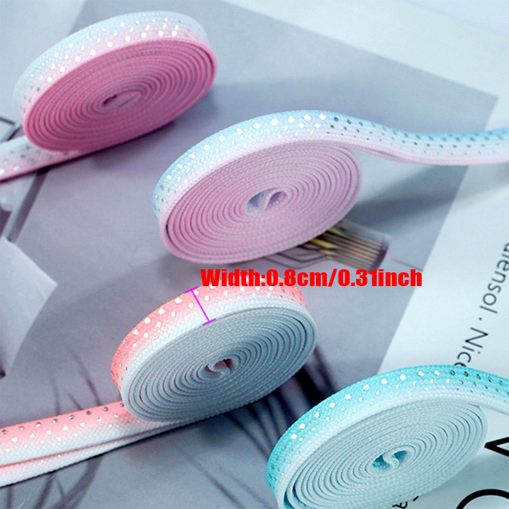 2 Pairs Gradient Splash Ink Si - Lace Replacement Flat ulasan dan harga