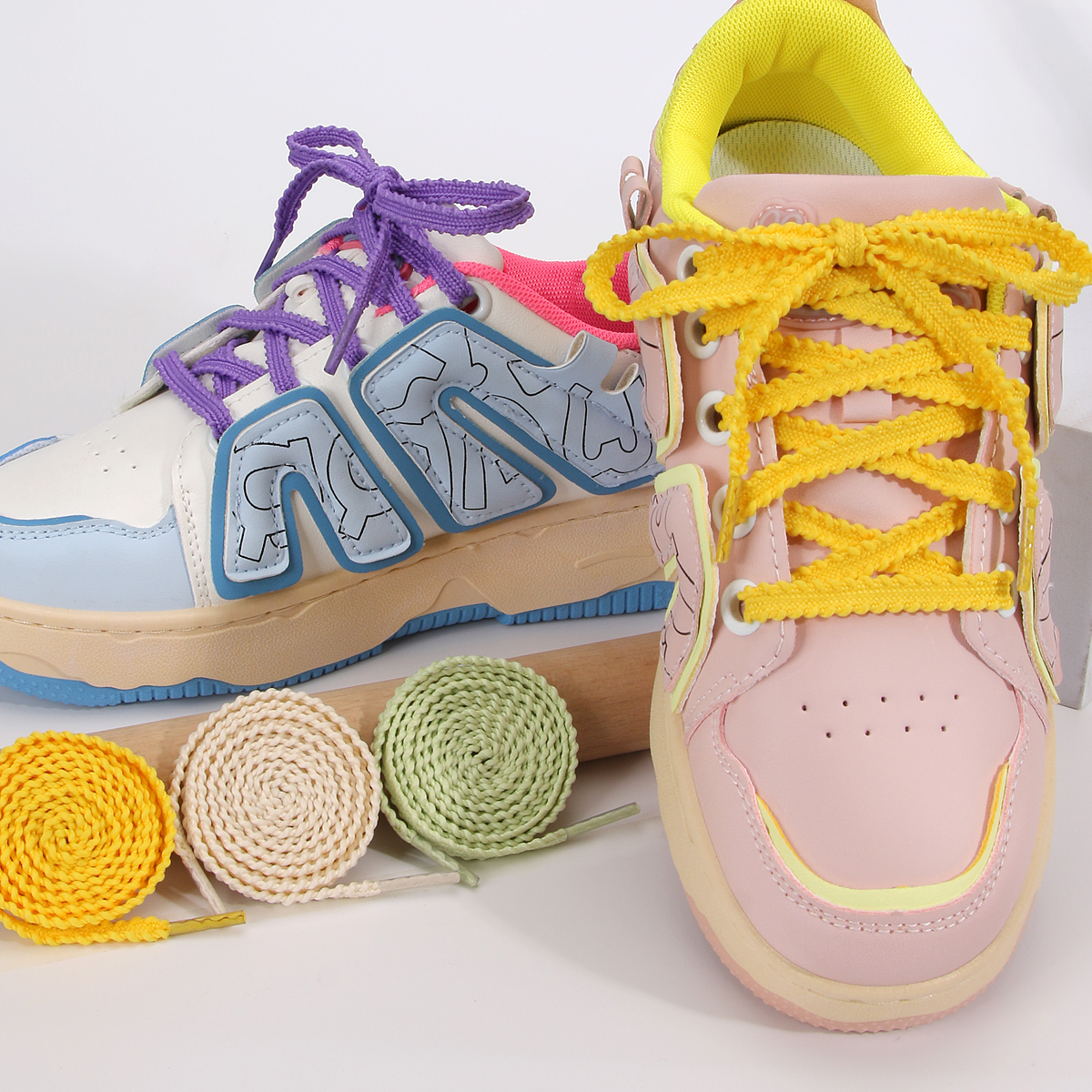 1 Pair 6mm Flat Shoelaces for  - Lace Replacement Flat ulasan dan harga