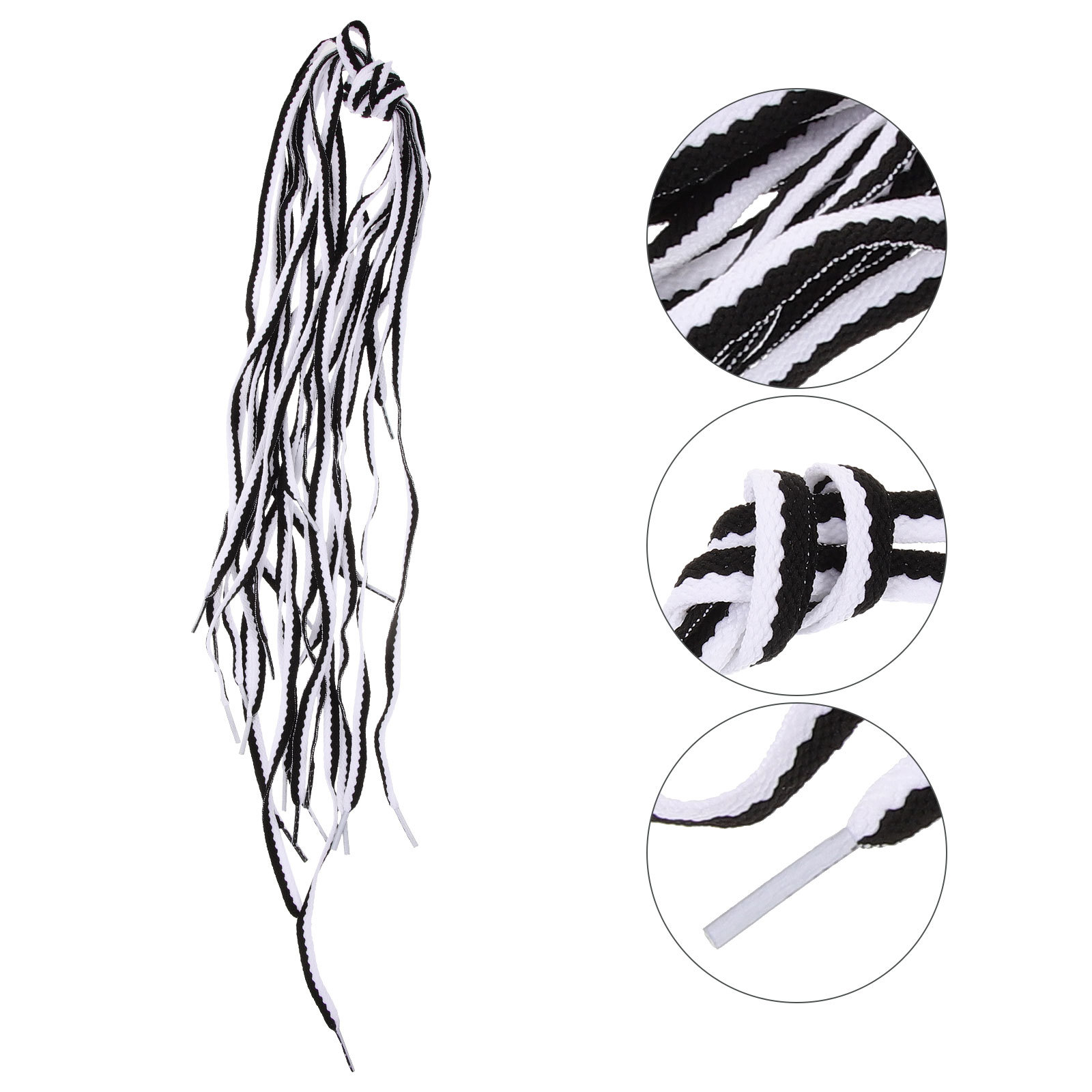 10Pcs Polyester Shoelaces Repl - Lace Replacement Flat ulasan dan harga